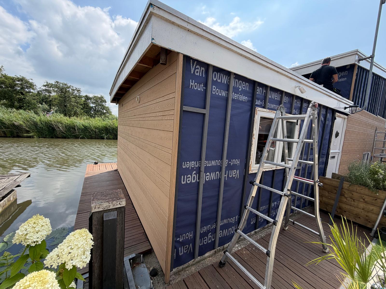FotoWonen op het water, zonder jaarlijks schilderwerk